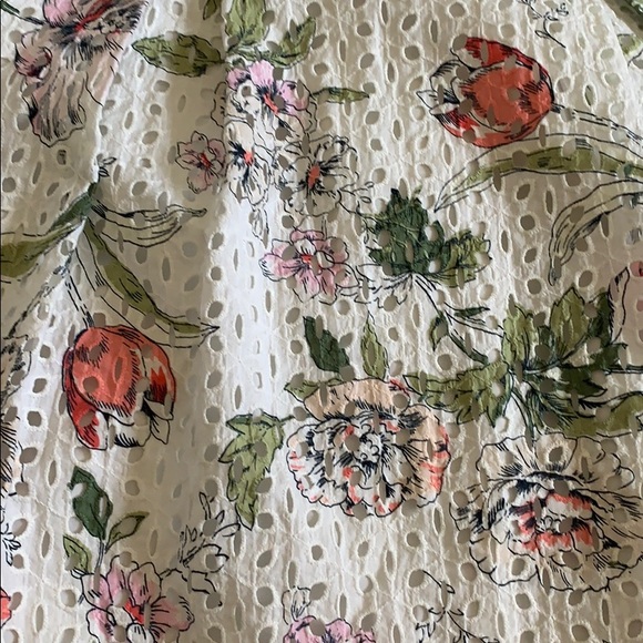 NWOT Ann Taylor Floral Eyelet Dress SZ 00P - Picture 4 of 5